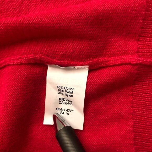 J Crew V Neck Cardigan Sweater Lightweight Wool Blend Hot Pink Size XS - Picture 7 of 9